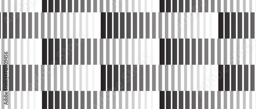 abstract monochrome geometric small to big gradient line seamless pattern.
