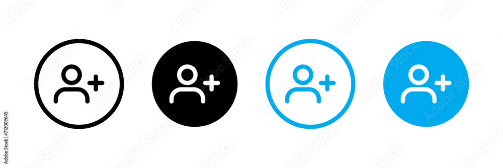 Add new user icon set Add new user icon set