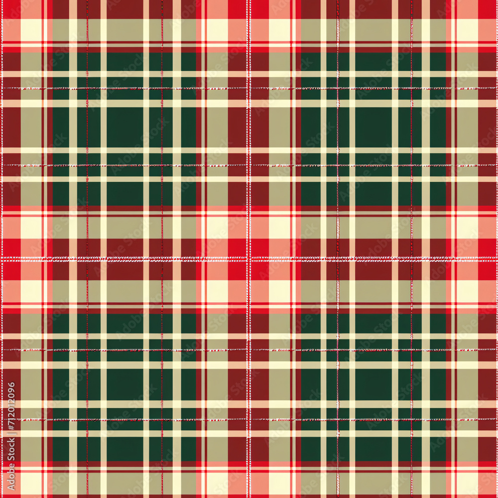 Tartan seamless pattern design, Christmas style Tartan seamless pattern design, Christmas style
