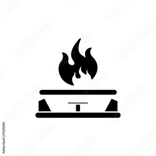gas stove concept line icon. Simple element illustration. gas stove concept outline symbol design.