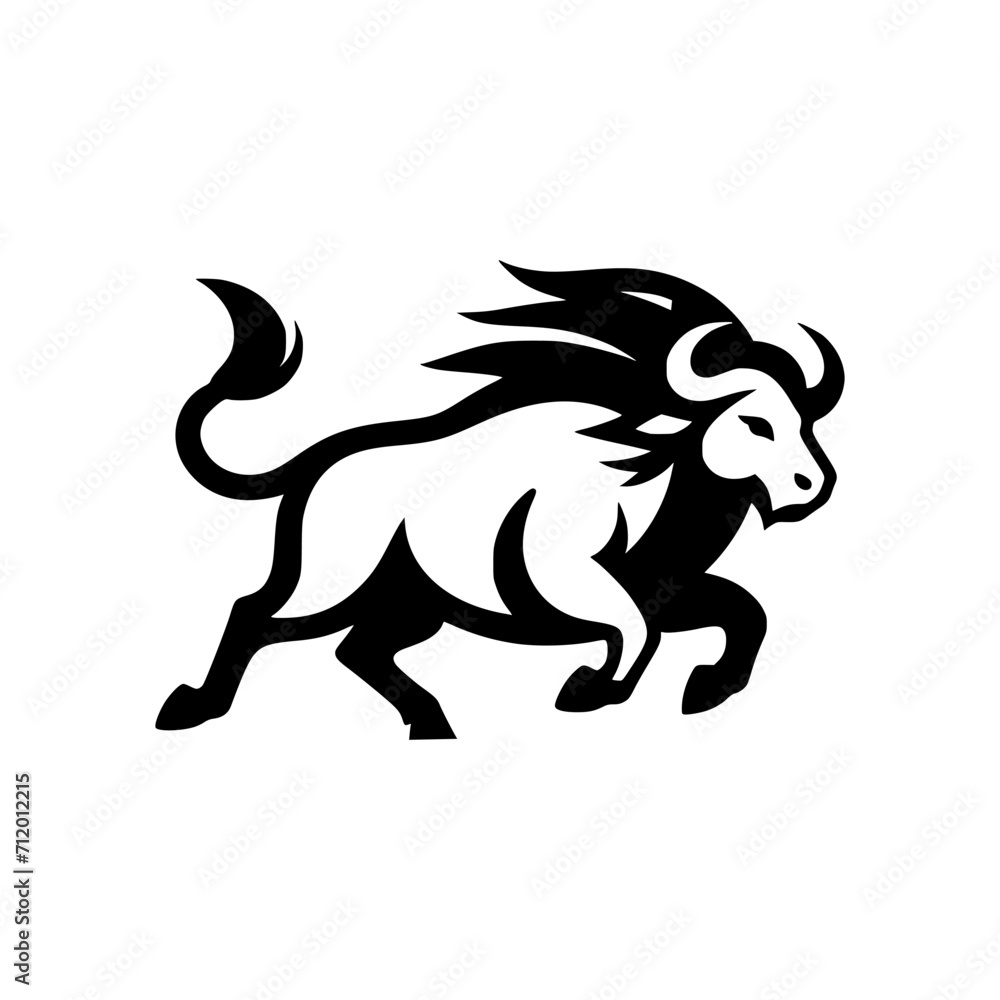 Dynamic Vector Logo Featuring a Charging Bull. Powerful Symbol of Strength and Resilience for Corporate Branding, Financial Services, and Marketing. Striking and Versatile logo on a white Background. Dynamic Vector Logo Featuring a Charging Bull. Powerful Symbol of Strength and Resilience for Corporate Branding, Financial Services, and Marketing. Striking and Versatile logo on a white Background.