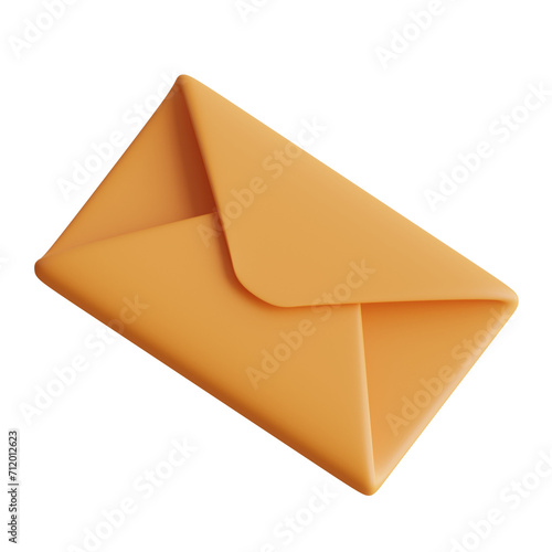 Free Download 3D Envelope Model Approaches to Mail Identification. 3d illustration, 3d element, 3d rendering. 3d visualization isolated on a transparent background - GFXLoad