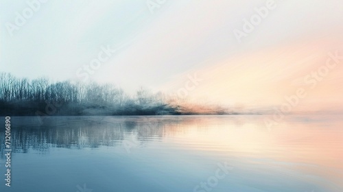 Fototapeta An abstract background conveying the serenity of an early spring morning, with soft pastel colors, gentle gradients, and a calm, soothing composition