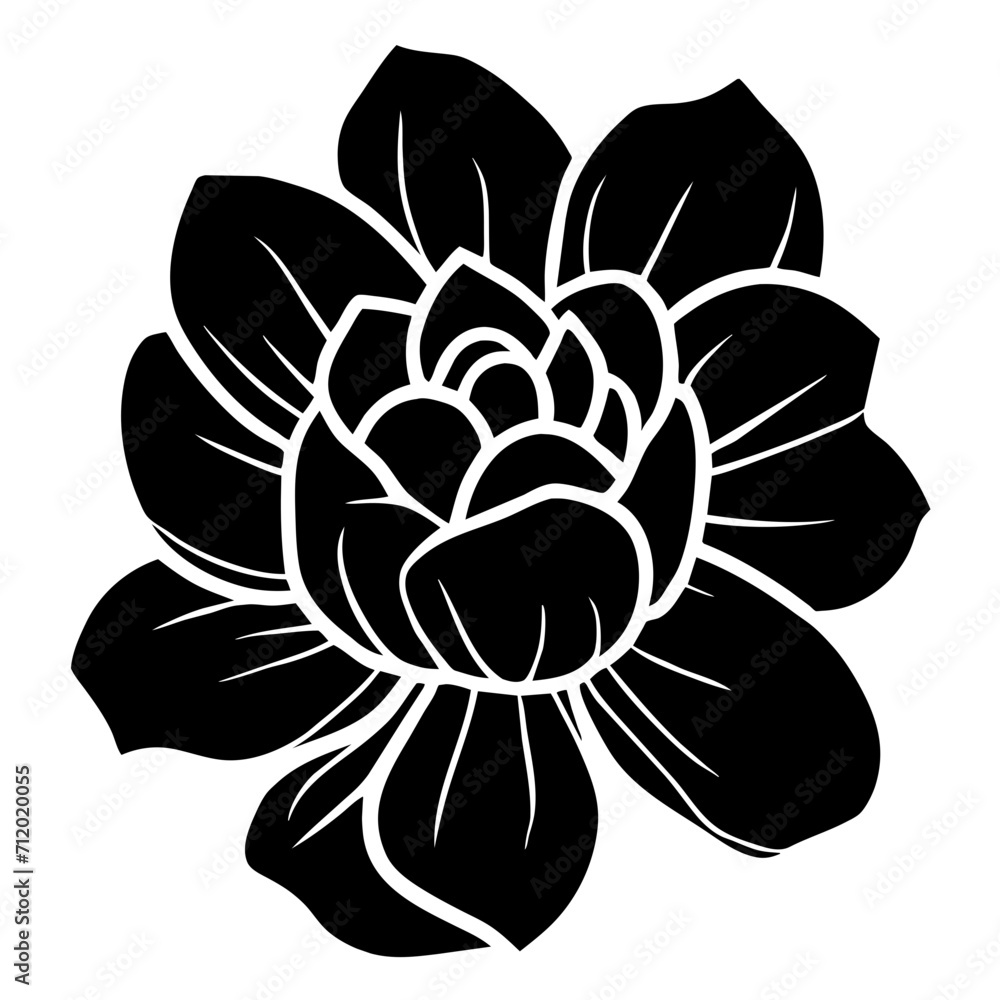 Hand drawn simple flower illustration Hand drawn simple flower illustration