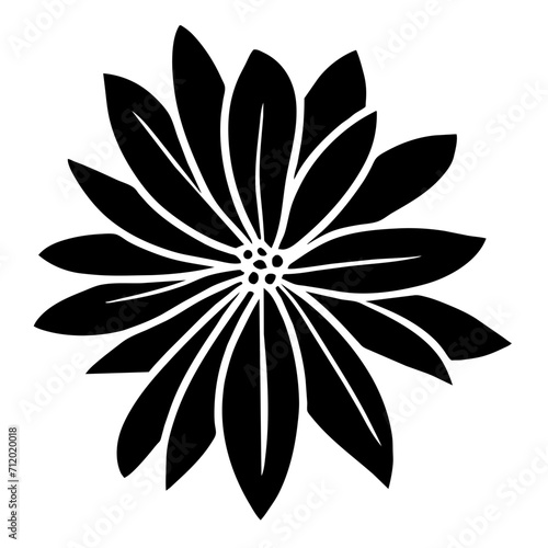 Hand drawn simple flower illustration