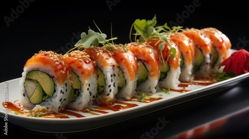 salmon sushi roll