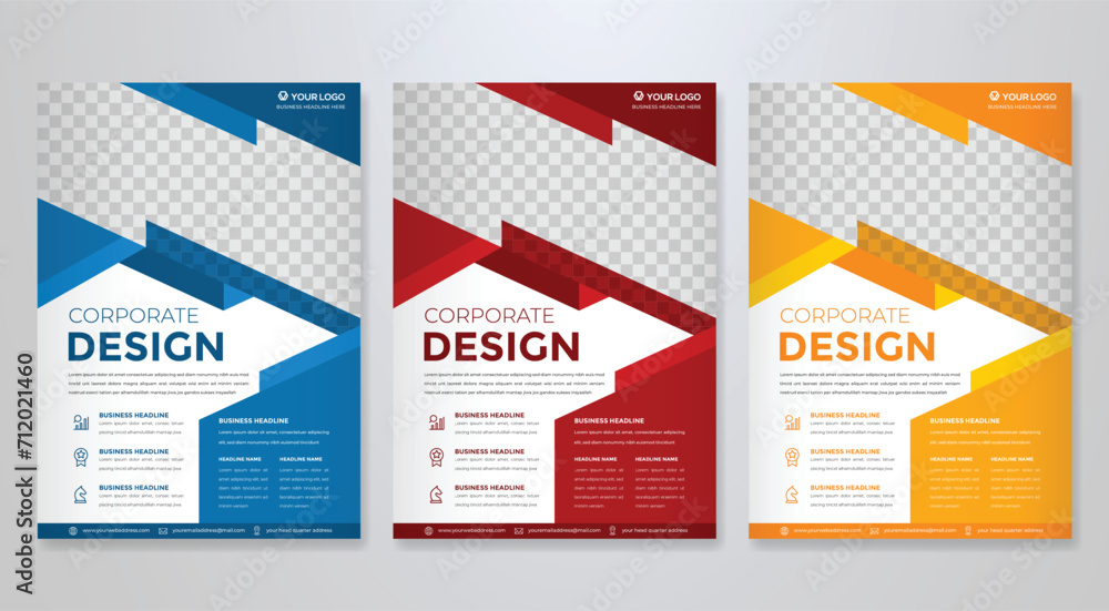 business flyer template with minimalist layout and modern style use for promotion kit and product publication business flyer template with minimalist layout and modern style use for promotion kit and product publication