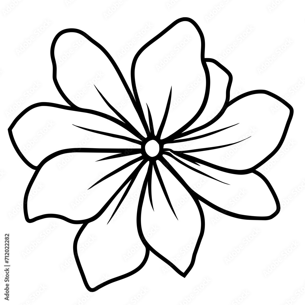 Hand drawn simple flower illustration Hand drawn simple flower illustration