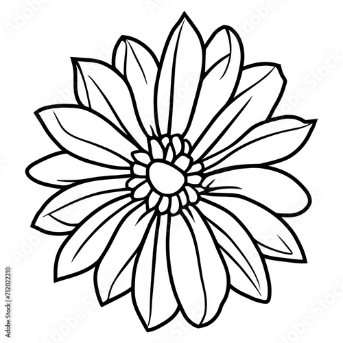 Hand drawn simple flower illustration