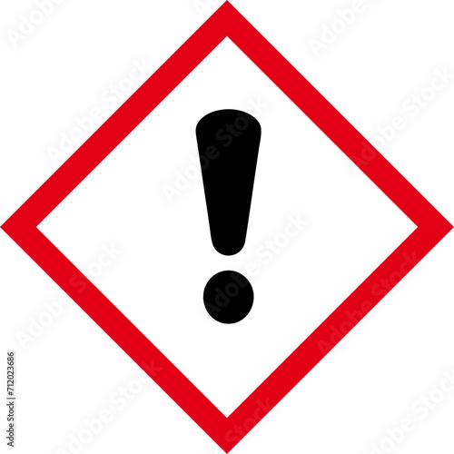 ghs hazardous, transport icon, warning symbol ghs - sga safety sign, pictogram,exclamation mark, substances absorbed through skin or respiration and can cause damage to human health