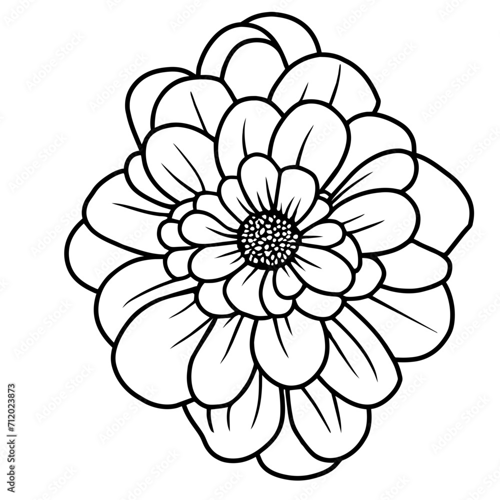 Hand drawn simple flower illustration Hand drawn simple flower illustration