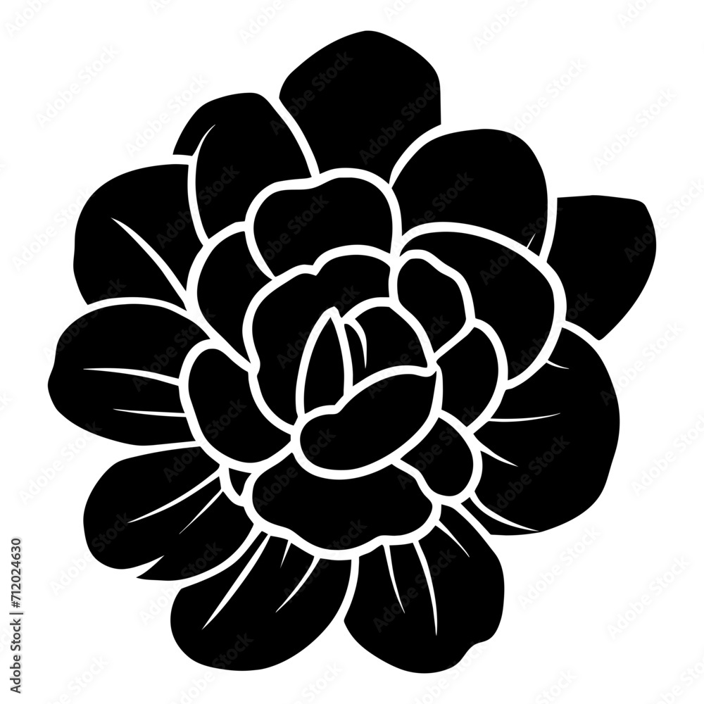 Hand drawn simple flower illustration Hand drawn simple flower illustration