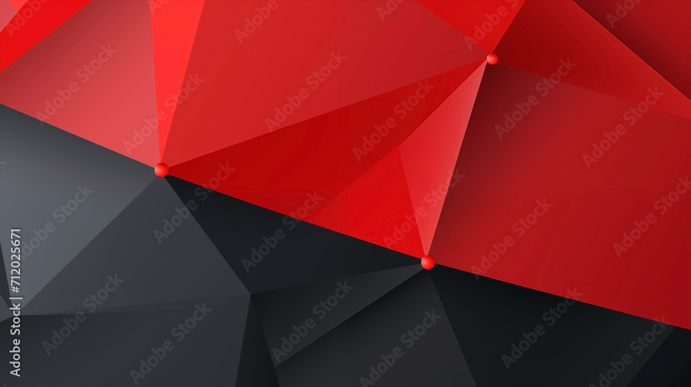 Abstract Geometric Play: Red and Black Polygons
Abstract Geometric Play: Red and Black Polygons
