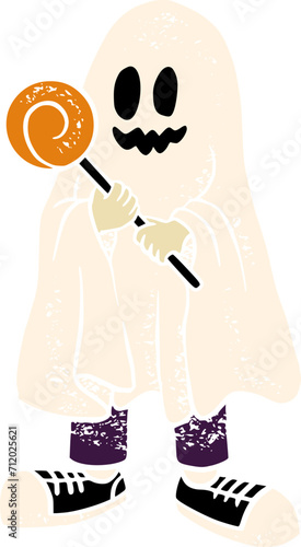 Halloween Ghost Mascot
