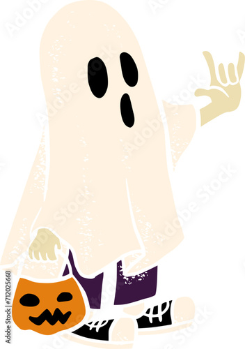 Halloween Ghost Mascot