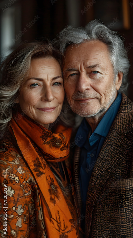 Portrait of a beautiful senior couple embracing each other. Happy elderly couple in love. Active senior lifestyle concept Portrait of a beautiful senior couple embracing each other. Happy elderly couple in love. Active senior lifestyle concept