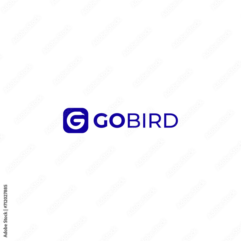 Initial letter G logo design, eagle head logo design with initial letter G, Usable for Business and Branding Logos, flat vector logo design template element