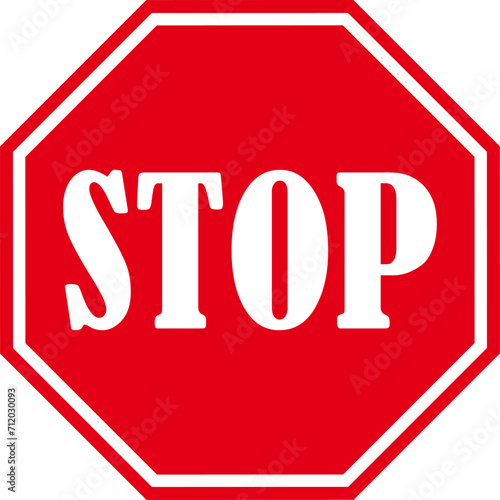 STOP Traffic Sign , Vector, symbol, transport icon
