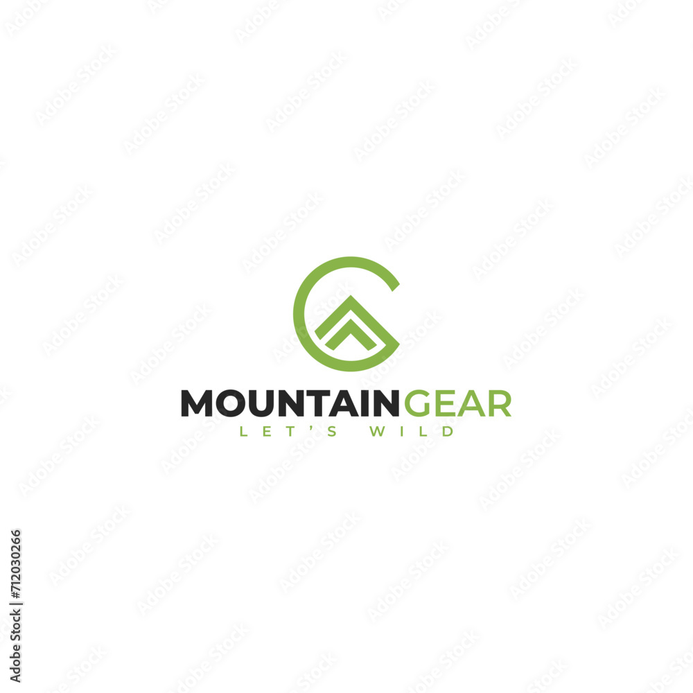 Letter G logo design with mountain unique linear concept Premium Vector, usable for business and branding logos, flat icon logo design template element Letter G logo design with mountain unique linear concept Premium Vector, usable for business and branding logos, flat icon logo design template element