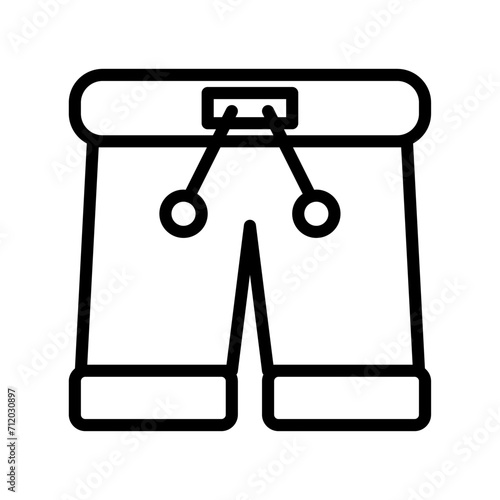 Pants icon vector or logo illustration style