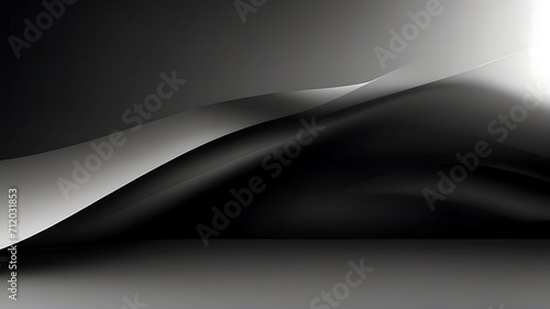 Abstract gradient black graphic background with line 3d. This elegant and modern illustration is perfect for various design purposes.