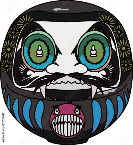ドラキュラだるま（dracula daruma）(eps)