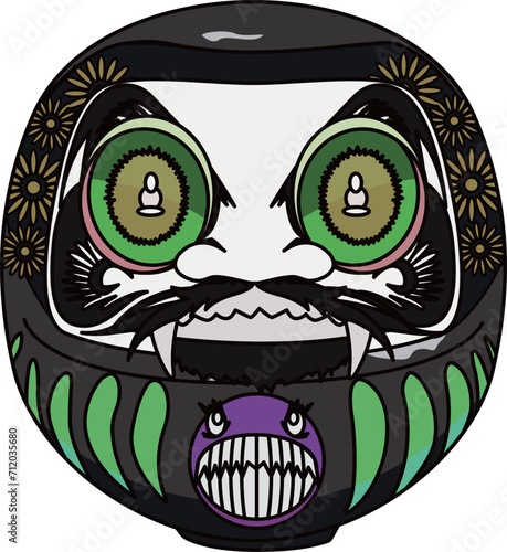 ドラキュラだるま（dracula daruma）(eps)