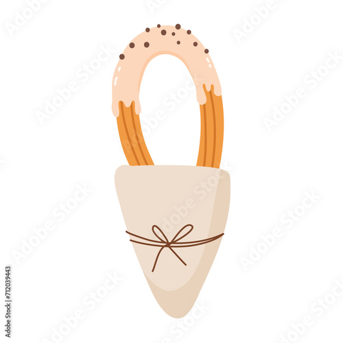 churros typical of Spain illustration