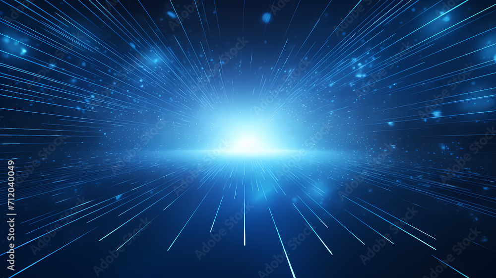 Fototapeta premium Abstract line art background, technological background