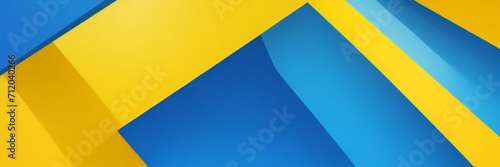 Abstrakter Grunge-Hintergrundvektor mit Pinsel und Halbtoneffekt, Template-Design-Banner mit blauem und gelbem Farbverlauf der ukrainischen Flagge