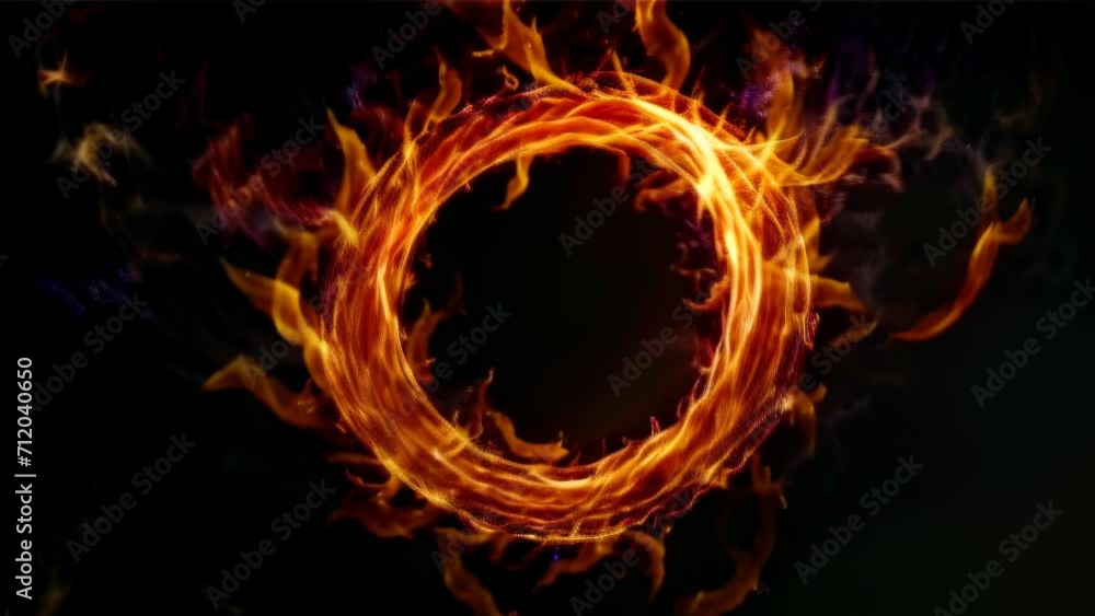 A perfect circle formed by intense flames, a powerful yet beautiful expression of nature's force.
A perfect circle formed by intense flames, a powerful yet beautiful expression of nature's force.