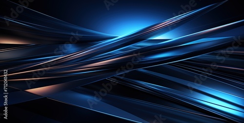 Abstract blue background with lines. Created with AI
