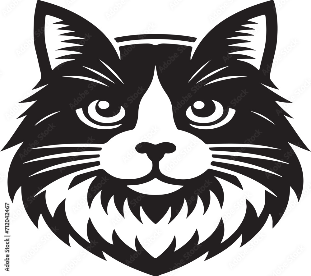 cat with heart vector design cat with heart vector design