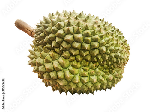 King of Fruits Black Thorn Durian in transparent background