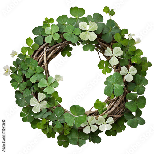 four leaf clover wreath