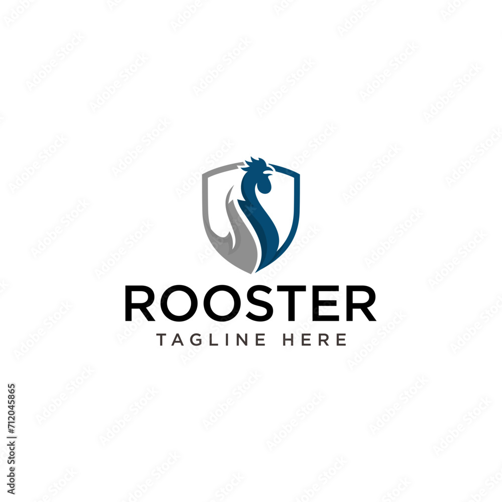 Rooster Shield logo design element. Rooster Inside Shield Logo Design, Abstract, Silhouette. Vector Illustration.
Rooster Shield logo design element. Rooster Inside Shield Logo Design, Abstract, Silhouette. Vector Illustration.