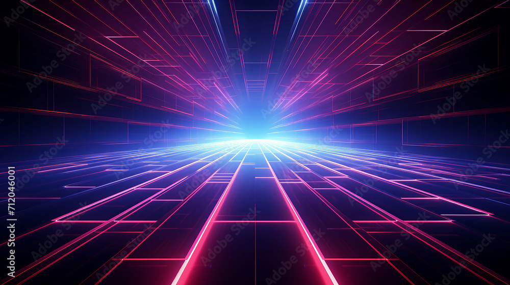 abstract futuristic with glowing neon light and grid abstract futuristic with glowing neon light and grid