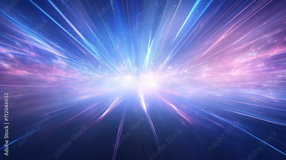 abstract holiday background with blurred rays and space