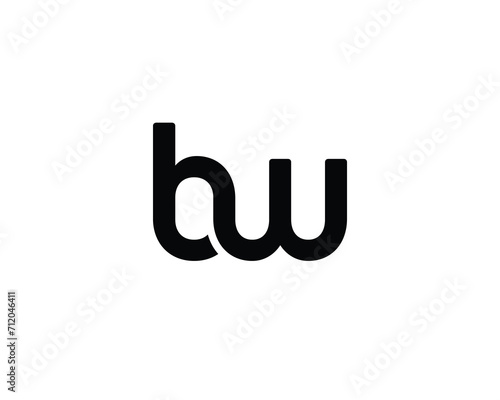 BW LOGO DESIGN VECTOR TEMPLATE