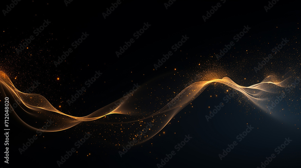 network illustration with imitation an abstract wave on dark background network illustration with imitation an abstract wave on dark background