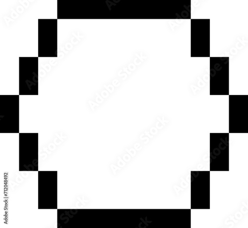 pixel border text box retro