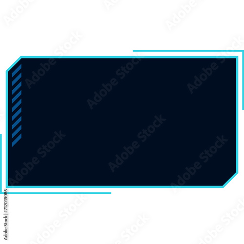 Border Frame Futuristic Tech
