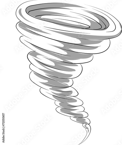 tornado cartoon illustration