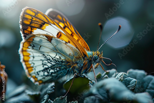 Shot in macro format of a fantastic butterfly with all its amazing details and colors in itself. © wildarun