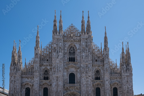Wallpaper Mural Architectural detail of The Milan Cathedral (Italian, Duomo di Milano), the cathedral church of Milan in Lombardy, Italy. Dedicated to the Nativity of St Mary it is the seat of the Archbishop of Milan Torontodigital.ca