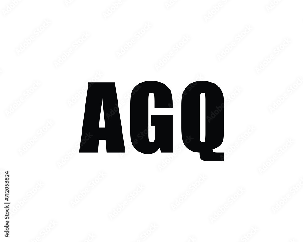 AGQ LOGO DESIGN VECTOR TEMPLATE AGQ LOGO DESIGN VECTOR TEMPLATE