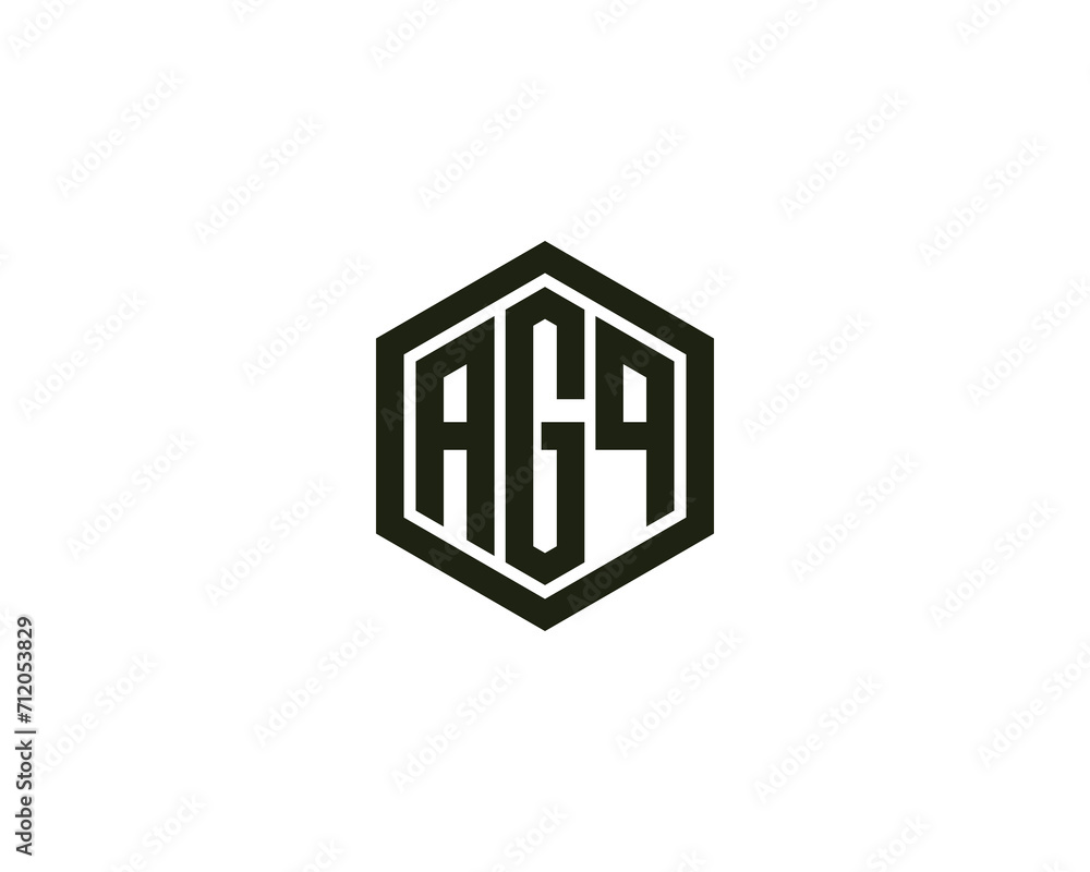 AGQ LOGO DESIGN VECTOR TEMPLATE AGQ LOGO DESIGN VECTOR TEMPLATE