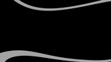 Black background decorated by two white curves drawn horizontally
