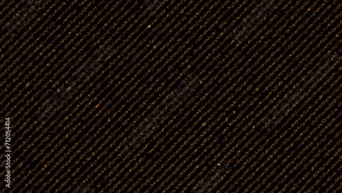 Black background with lines segmentation with tribal aesthetic patterns.