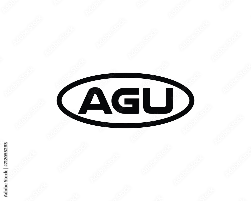 AGU LOGO DESIGN VECTOR TEMPLATE AGU LOGO DESIGN VECTOR TEMPLATE